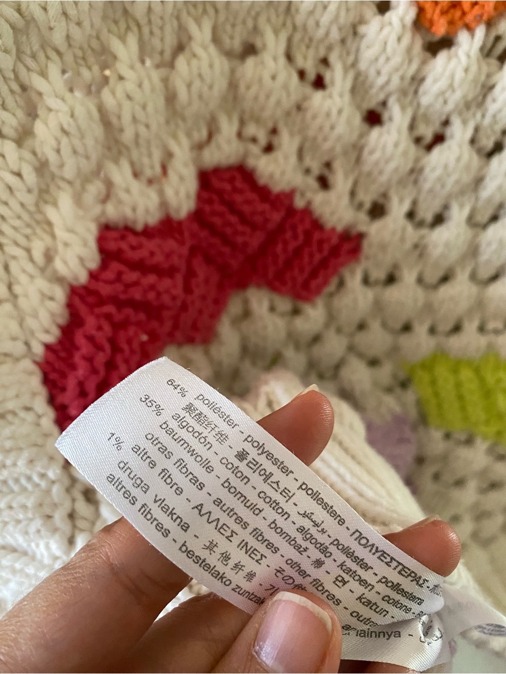 Zara Chunky Knit Oversized Sleeveless Sweater - Picture 5 of 5